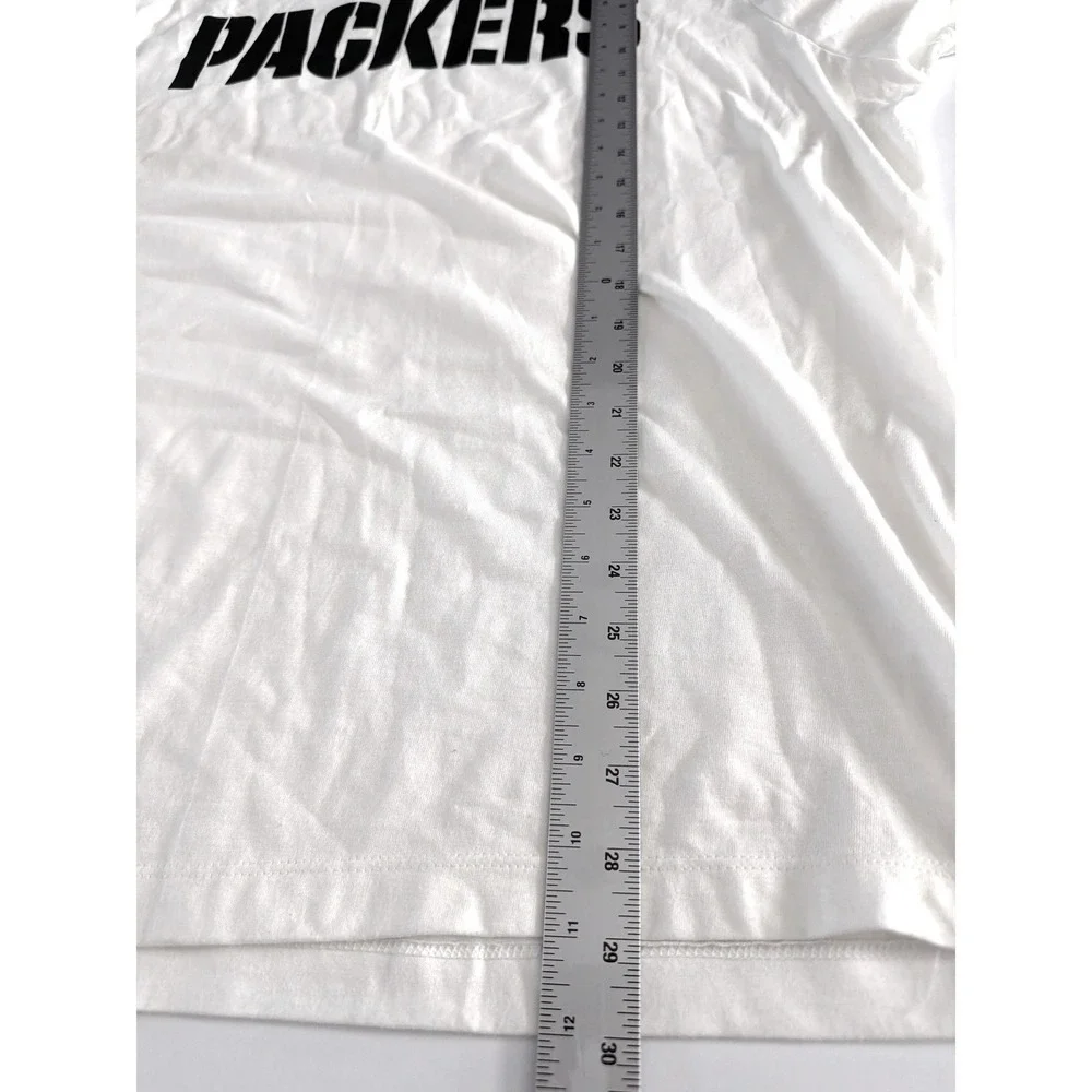 Nike Green Bay Packers T-Shirt Mens XL White Stencil Graphic The Nike Tee NFL